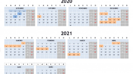 Calendario curso 2020-2021